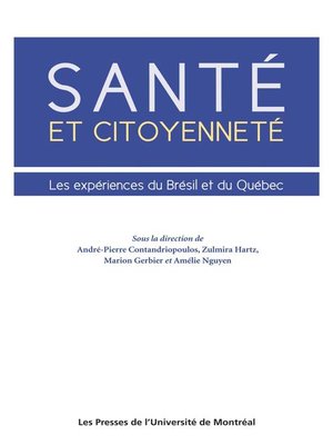 cover image of Santé et citoyenneté. Les expériences du Brésil et du Québec